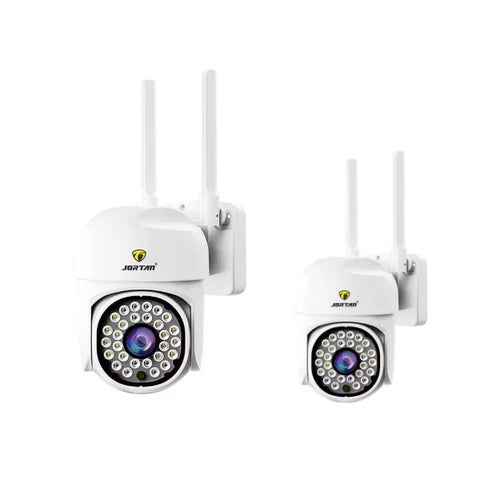 Set Complet Supraveghere: 2 Camere IP 360° WiFi Jortan + 2 Carduri 32GB