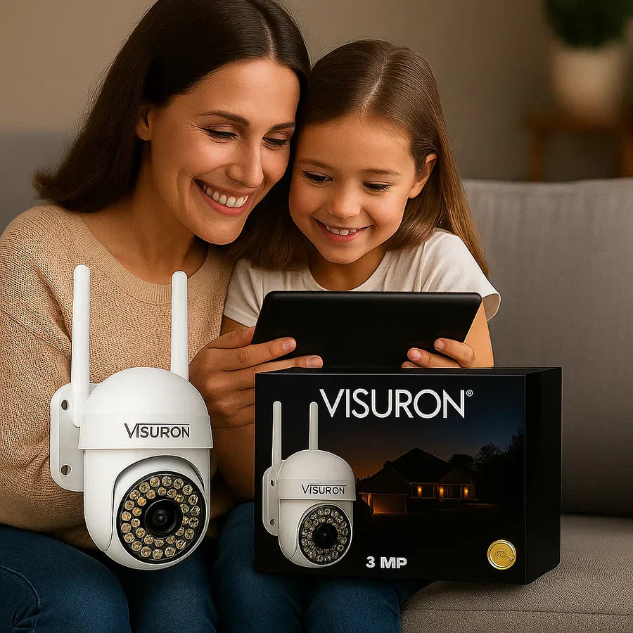 Set 2 Camere Supraveghere Wi-Fi Visuron  – Viziune Nocturnă, 38 LED IR, Full HD 1080p - PromotiiZilnice