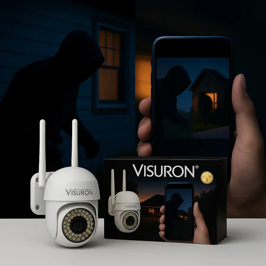 Set 2 Camere Supraveghere Wi-Fi Visuron  – Viziune Nocturnă, 38 LED IR, Full HD 1080p - PromotiiZilnice