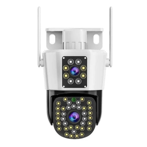 Set 2 Camere Supraveghere, Jortan 6MP Full HD 4K, Detectare Umana si Faciala, 2 Carduri 32GB incluse