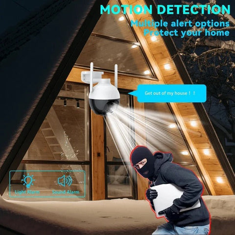 Camera Supraveghere WiFi 5MP PTZ 360° – Color Night Vision, IP66