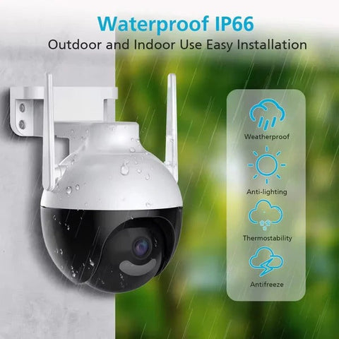 Camera Supraveghere WiFi 5MP PTZ 360° – Color Night Vision, IP66